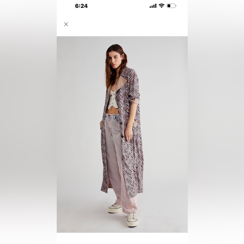 Free People Sunset Duster- Size Medium Oversized